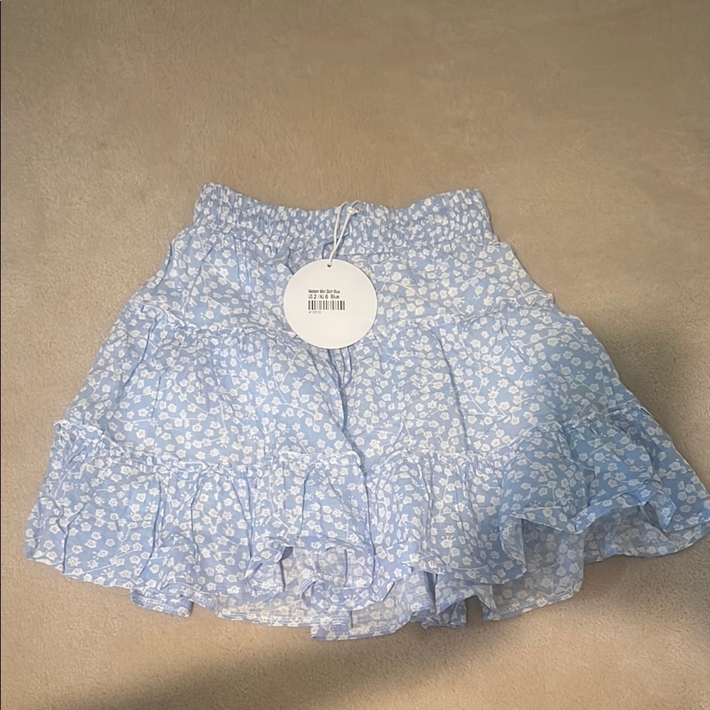 Princess Polly Meltem Blue Mini Skirt
